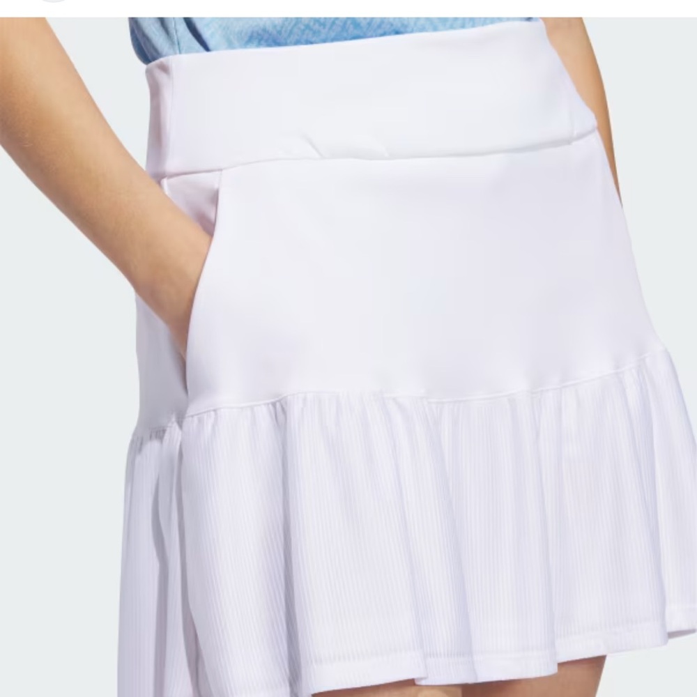 Adidas ultimate 365 white frilled skort tennis running pickleball size XL NWT